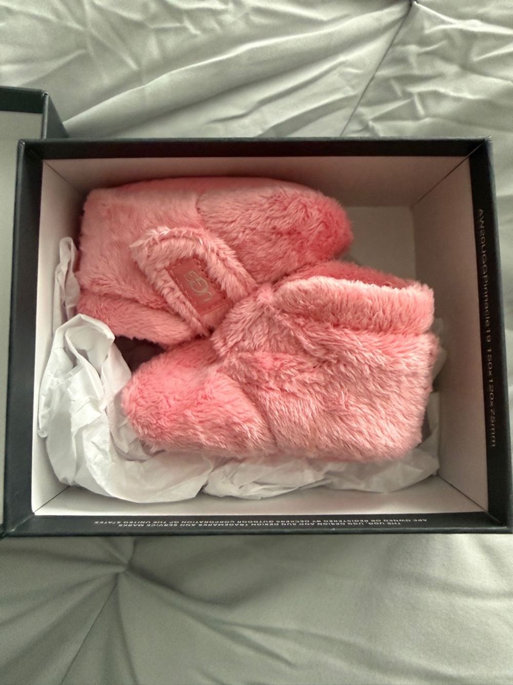 UGG Pink Bixbee Baby Slip-On Booties